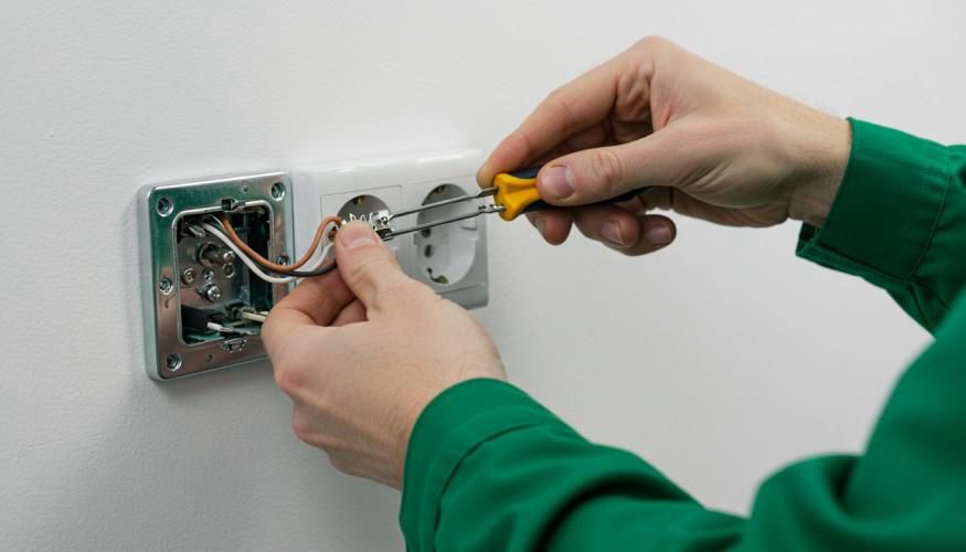 Elettricista urgente Milano riparazione presa a muro